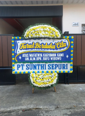 Papan Bunga Duka di Cigendel